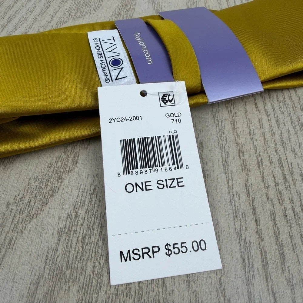 716 Tayion by Montee Holland Two Tone Tie 710 Gold $55 Polyester 2YC24-2001